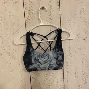 Flower sports bra